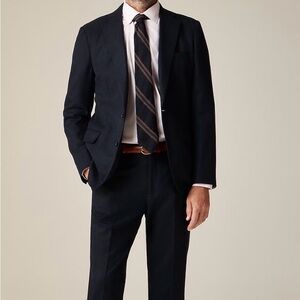 J Crew Ludlow Moon wool cotton navy slim jacket 38 R Brand new